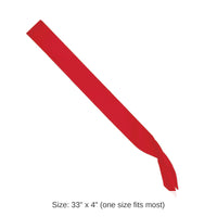 6 Pack Bulk Satin Sash - red