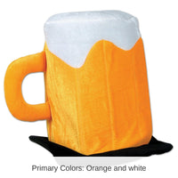 6 Pack Bulk Oktoberfest Plush Beer Mug Hat