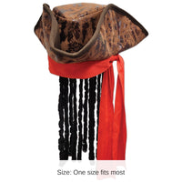 6 Pack Bulk Caribbean Pirate Hat