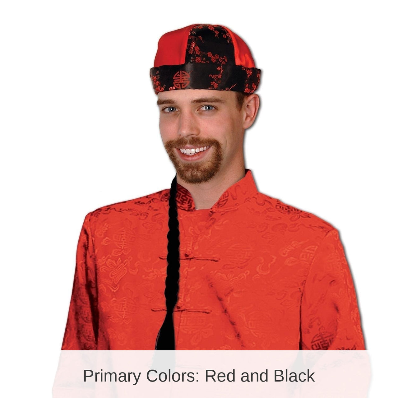12 Pack Bulk Mandarin Hat with Braid