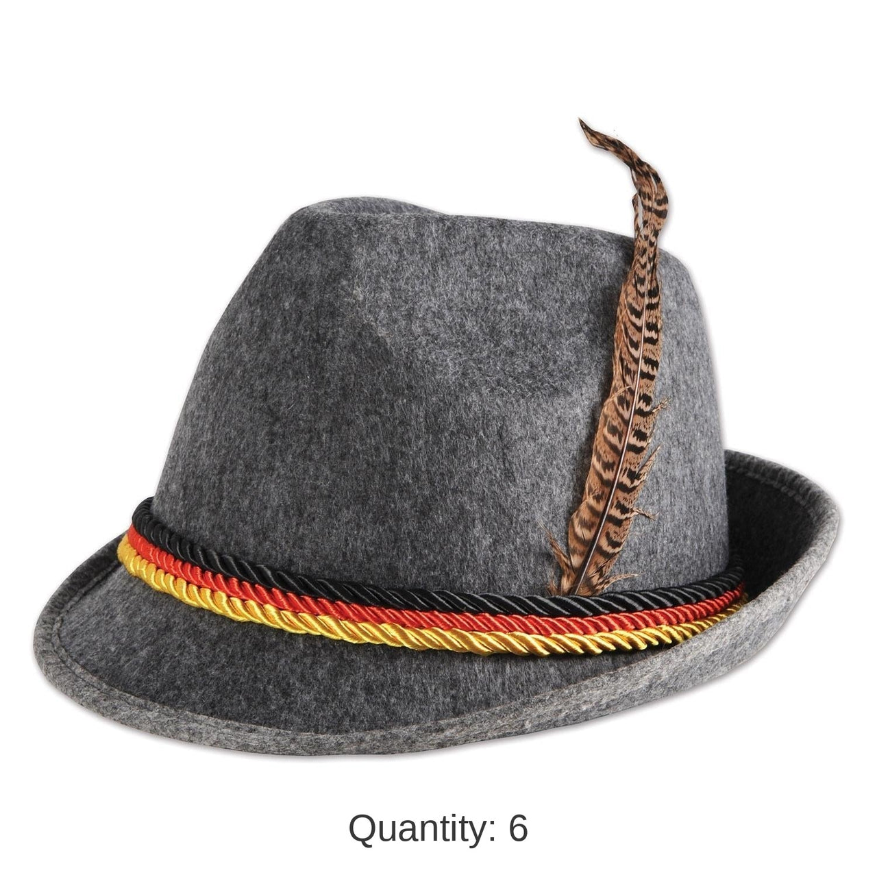 6 Pack Bulk Oktoberfest German Alpine Hat