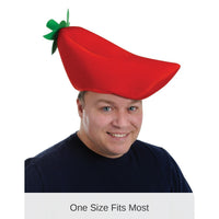 12 Pack Bulk Fiesta Plush Chili Pepper Hat