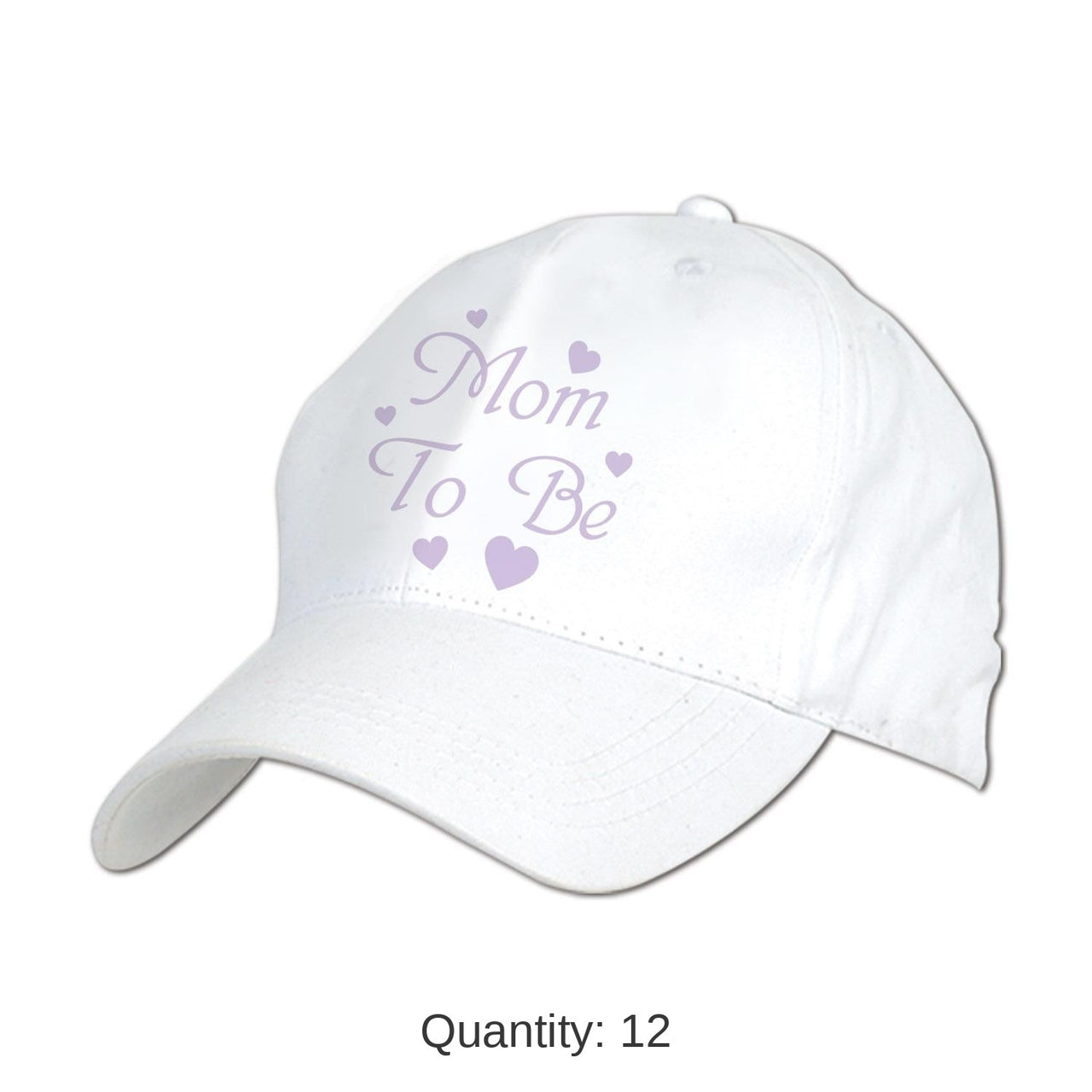 12 Pack Bulk Embroidered Mom To Be Cap