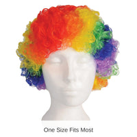 12 Pack Bulk Rainbow Clown Wig
