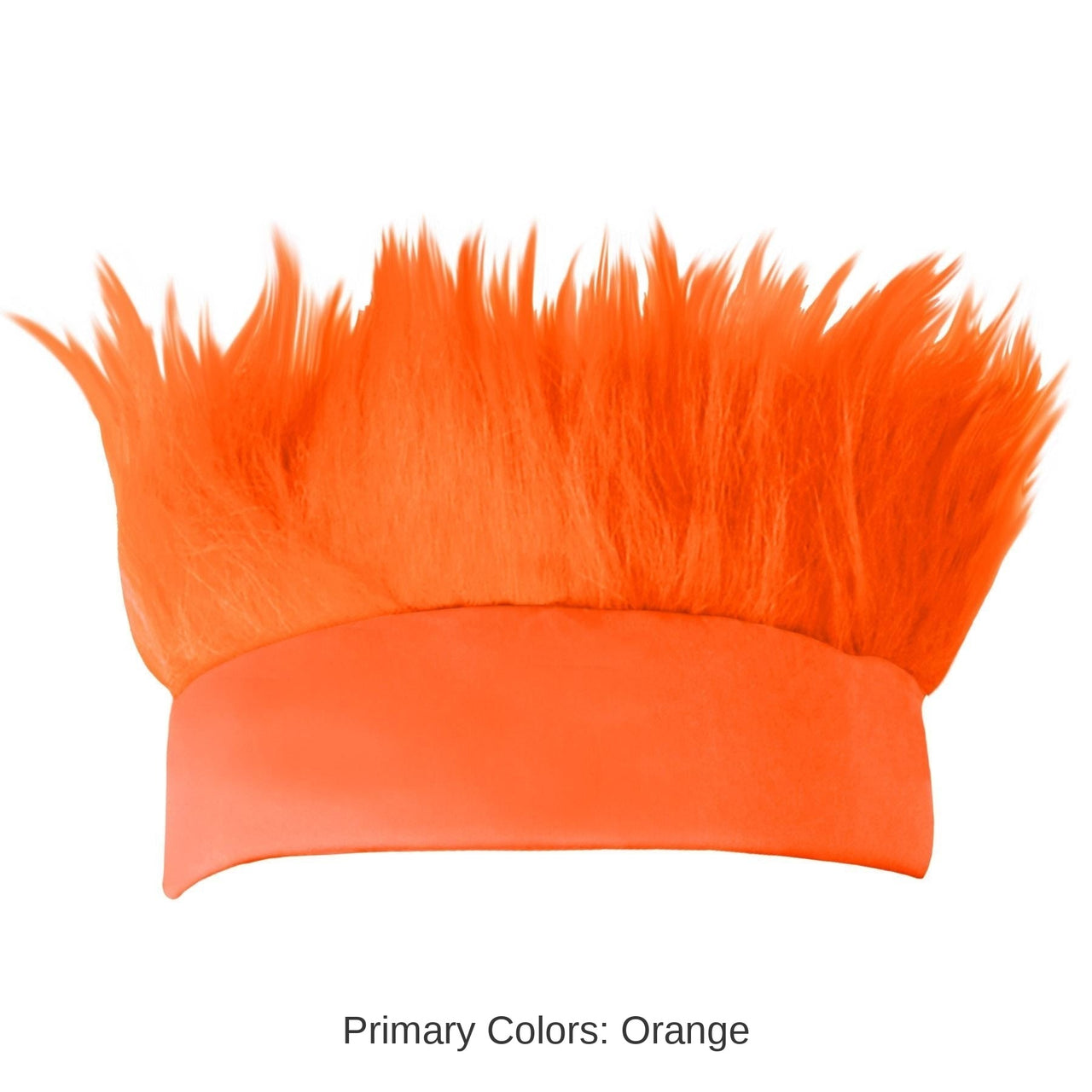 12 Pack Bulk Hairy Headband - orange