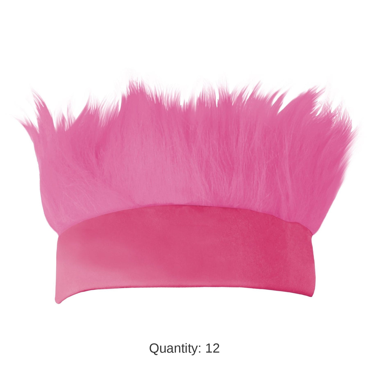 12 Pack Bulk Hairy Headband - pink
