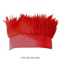 12 Pack Bulk Hairy Headband - red
