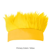 12 Pack Bulk Hairy Headband - yellow