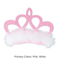 12 Pack Bulk Pink Crown Hair Clip