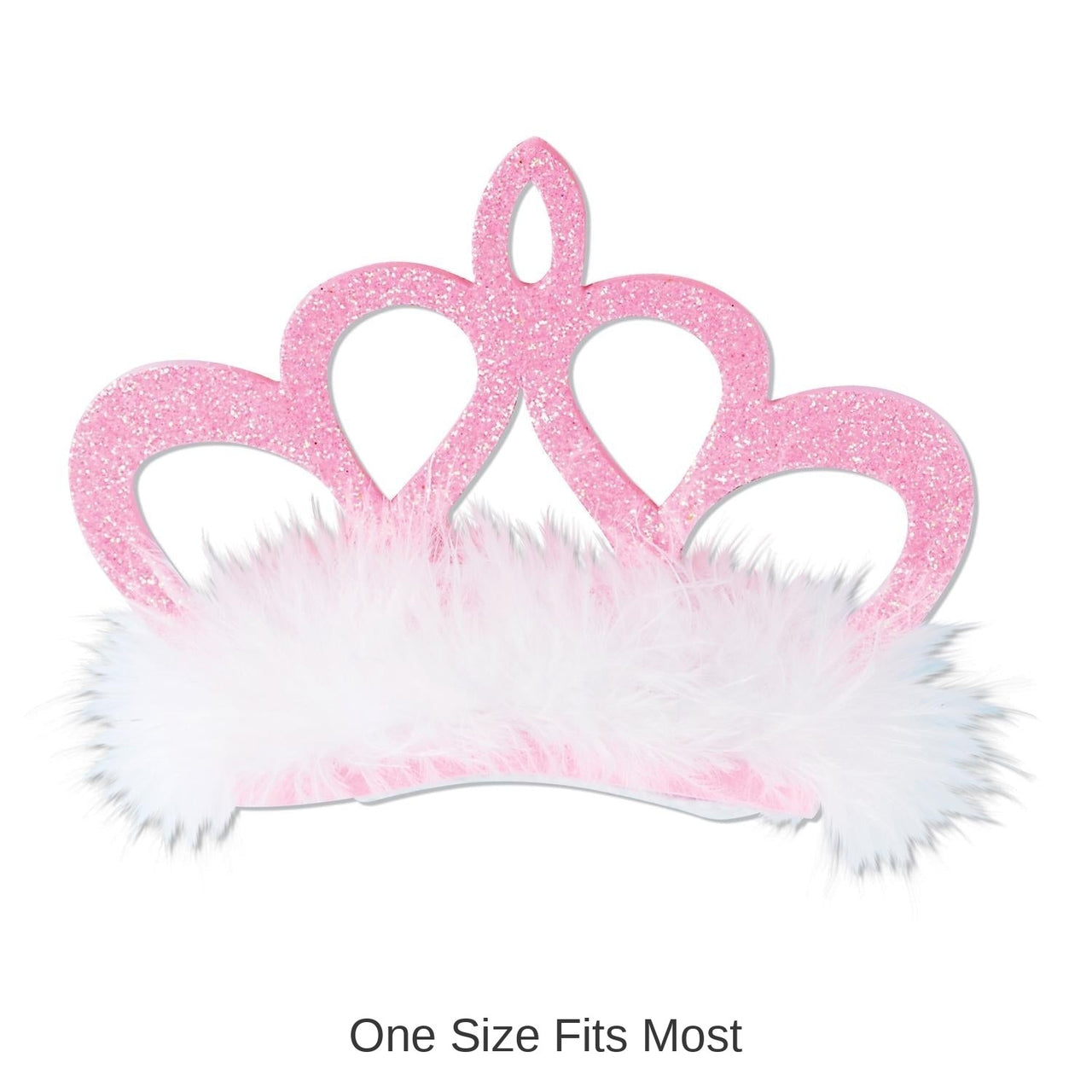 12 Pack Bulk Pink Crown Hair Clip