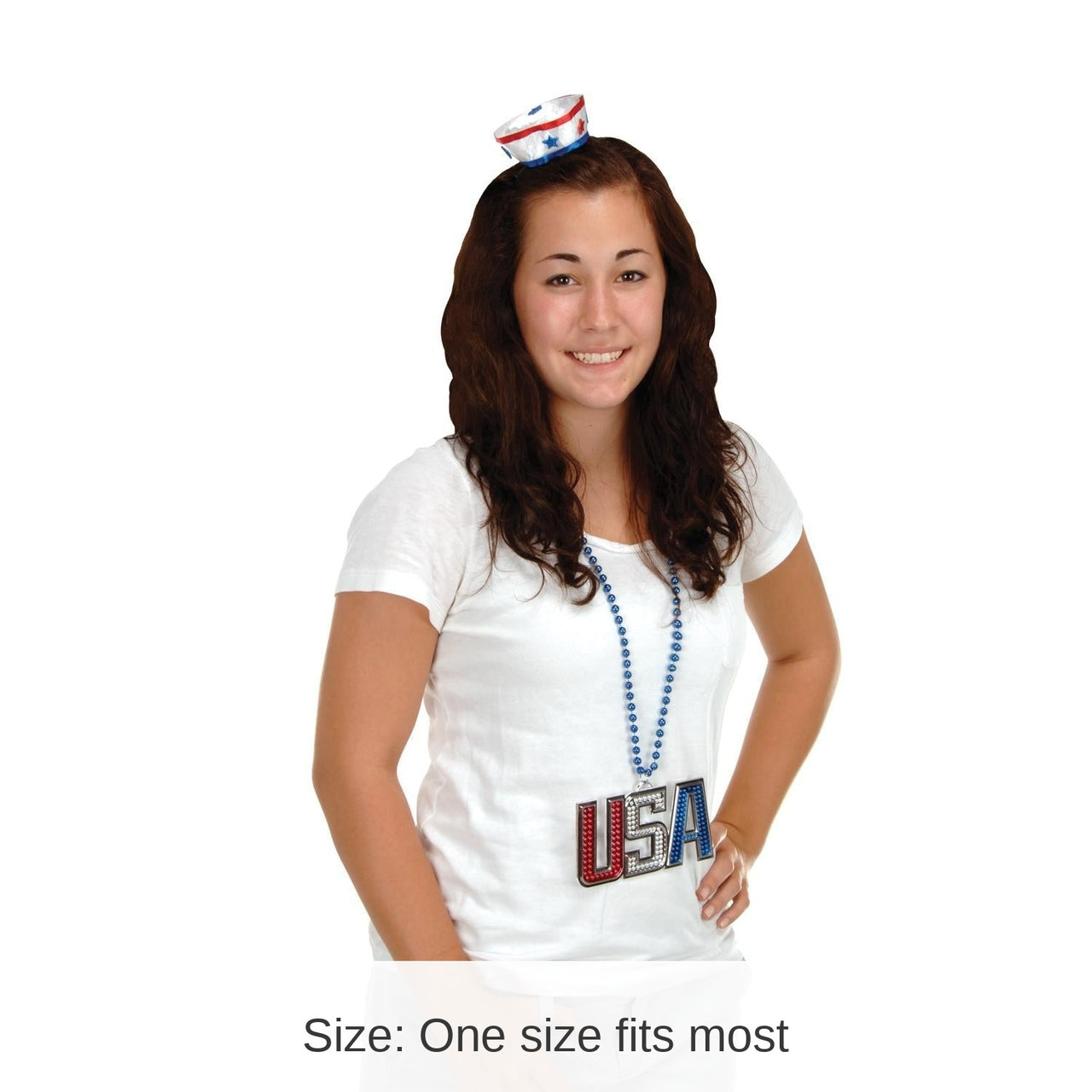 12 Pack Bulk Patriotic Sailor Hat Hair Clip