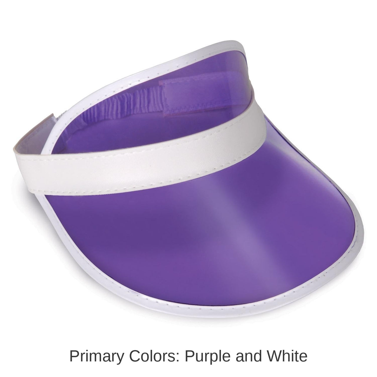 12 Pack Bulk Clear Purple Plastic Dealer's Visor