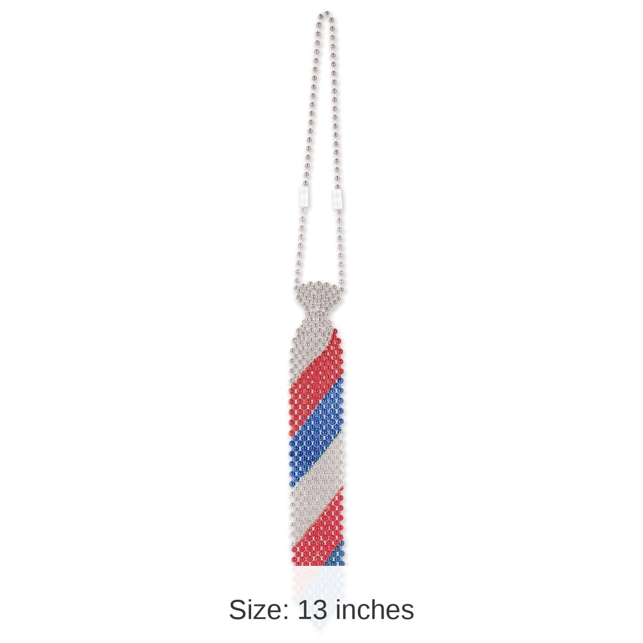 12 Pack Bulk Beaded Patriotic Tie