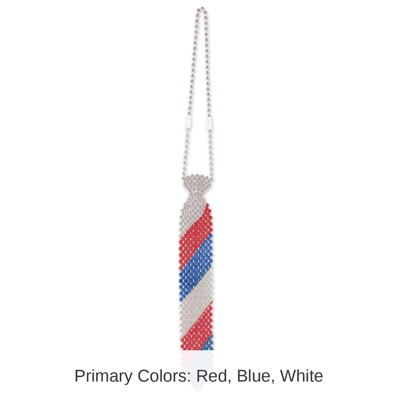 12 Pack Bulk Beaded Patriotic Tie