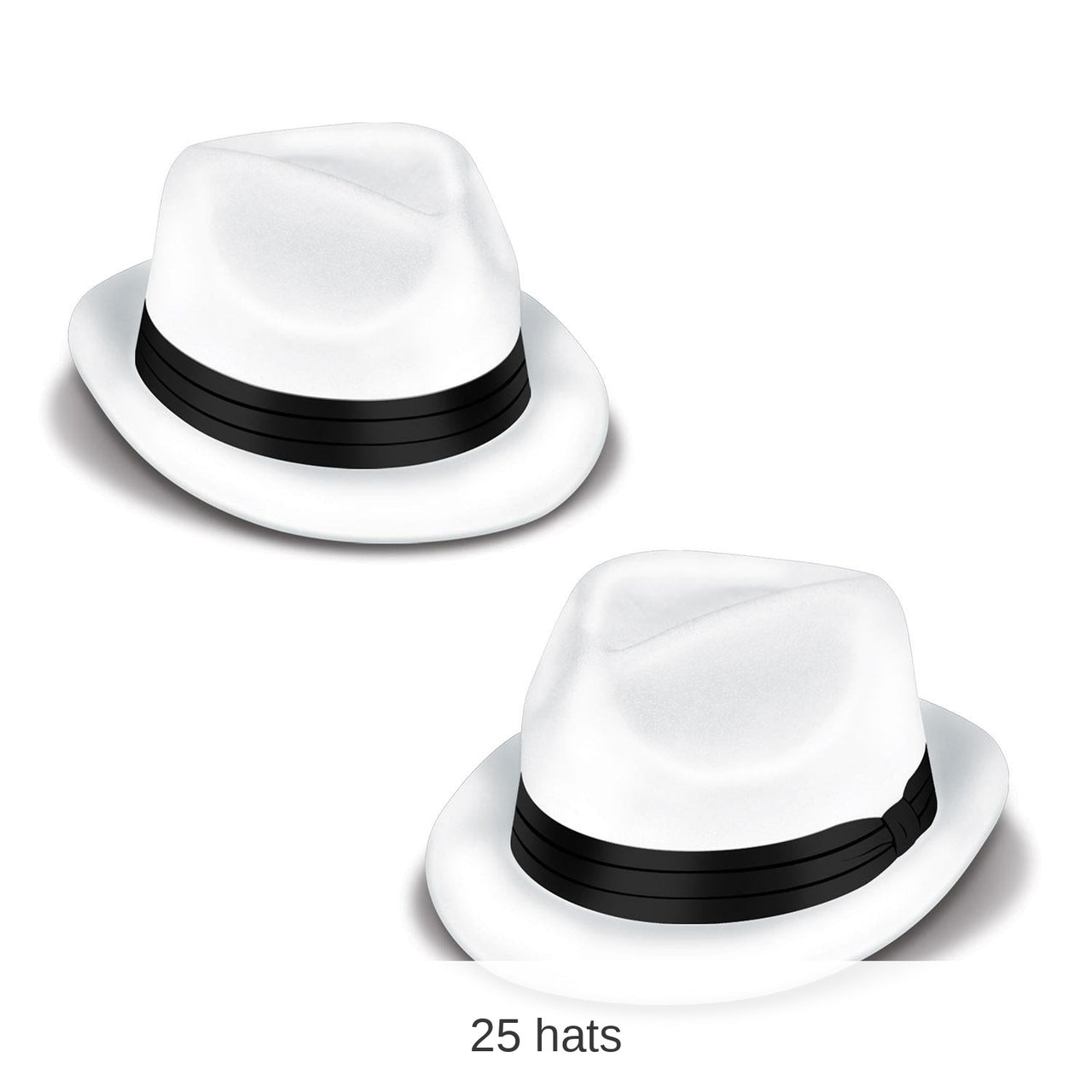 25 Pack Bulk New Year's Eve Velour Havana Chairman Hats