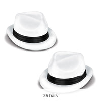 25 Pack Bulk New Year's Eve Velour Havana Chairman Hats