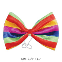 12 Pack Bulk Jumbo Rainbow Bow Tie