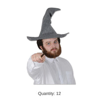 12 Pack Bulk Felt Wizard Hat