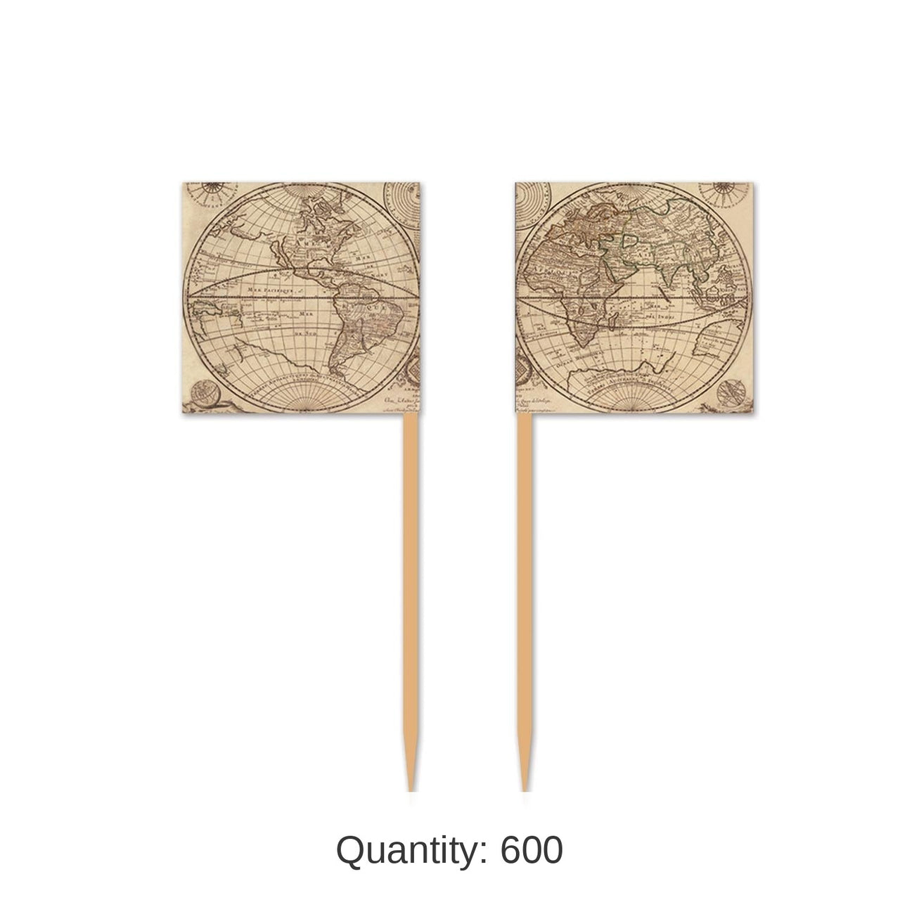 600 Pack Bulk Around The World Party Picks