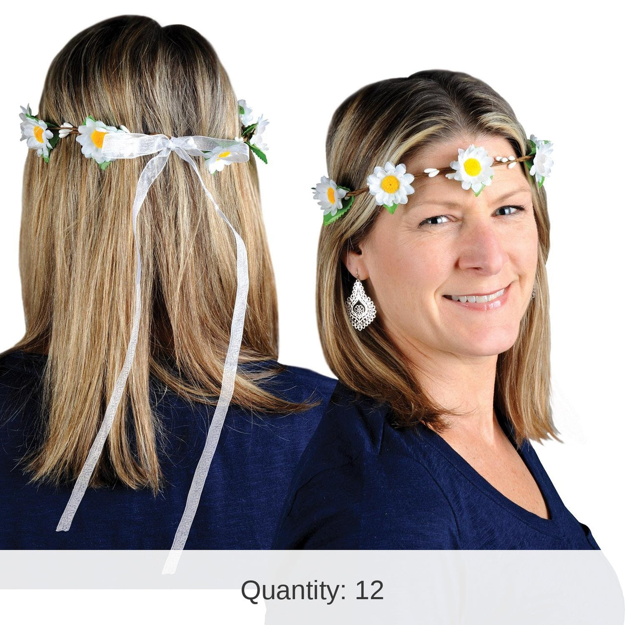 12 Pack Bulk Daisy Headband
