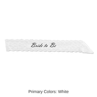6 Pack Bulk Bride To Be Lace Sash