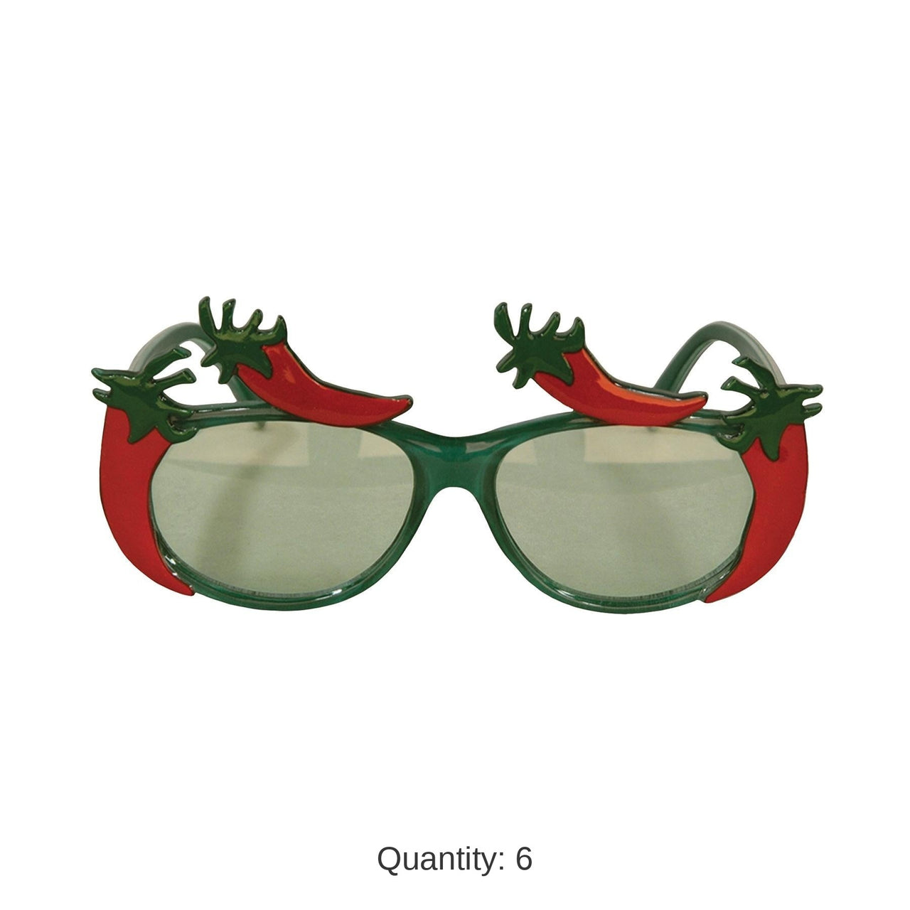 6 Pack Bulk Fiesta Chili Pepper Fanci-Frame Glasses