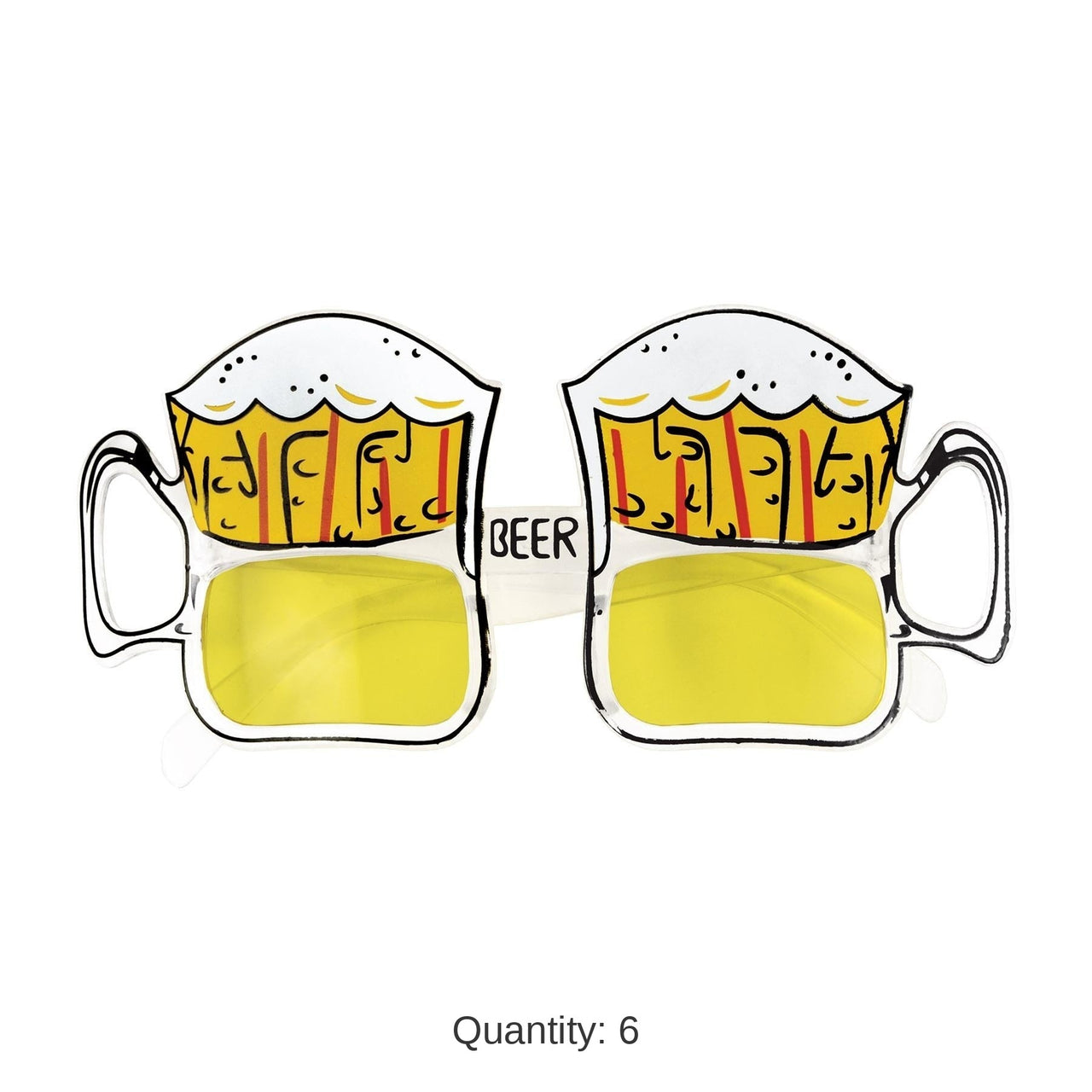 6 Pack Bulk Oktoberfest Beer Mug Fanci-Frame Glasses