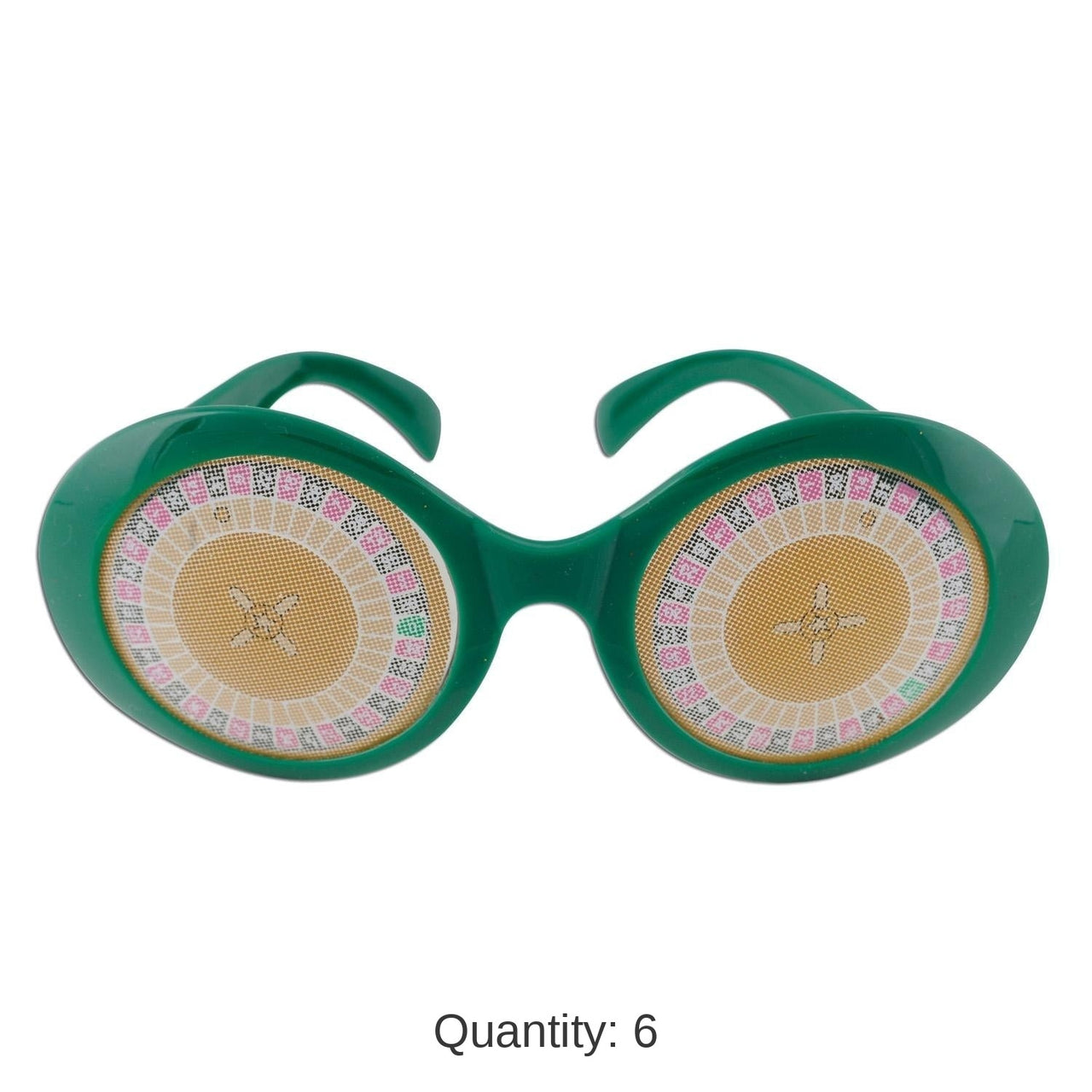 6 Pack Bulk Roulette Wheel Fanci-Frame Glasses