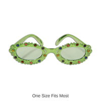 6 Pack Bulk Jeweled Flower Garden Fanci-Frame Glasses