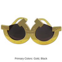 6 Pack Bulk Horseshoe Fanci-Frame Glasses