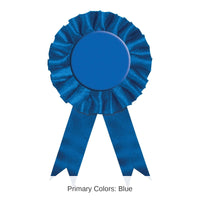 6 Pack Bulk Award Party Ribbon - blue
