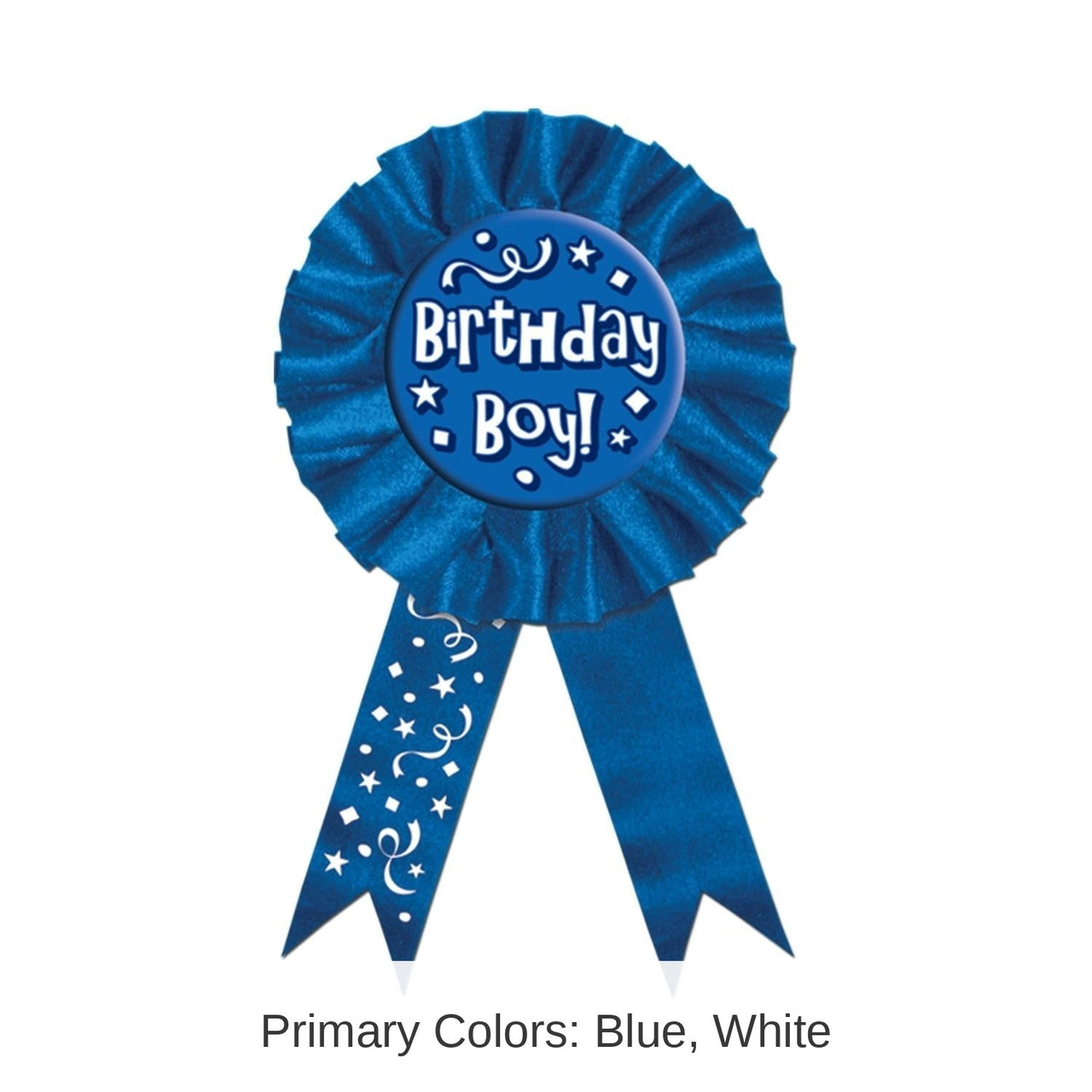 6 Pack Bulk Birthday Party Boy! Award Ribbon