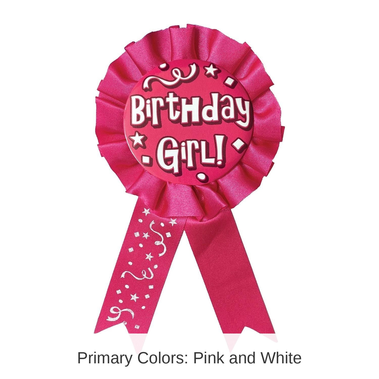 6 Pack Bulk Birthday Party Girl! Award Ribbon
