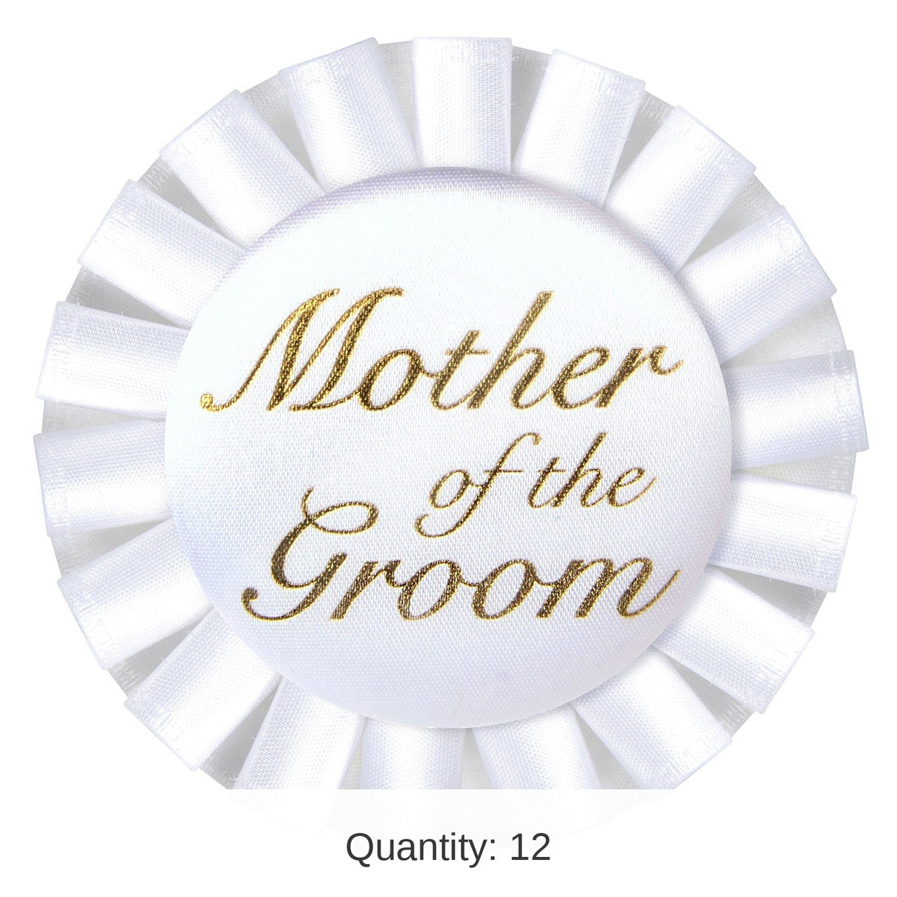12 Pack Bulk Mother Of The Groom Satin Button