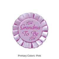 12 Pack Bulk Grandma To Be Satin Button