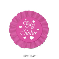 12 Pack Bulk Big Sister Satin Button