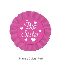 12 Pack Bulk Big Sister Satin Button