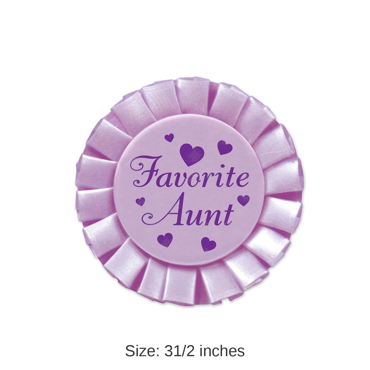 12 Pack Bulk Favorite Aunt Satin Button