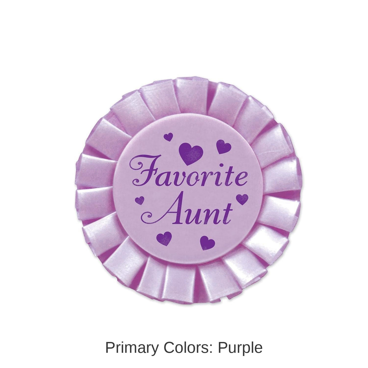 12 Pack Bulk Favorite Aunt Satin Button