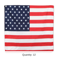 12 Pack Bulk Patriotic Bandana