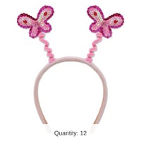 12 Pack Bulk Sequined Butterfly Boppers