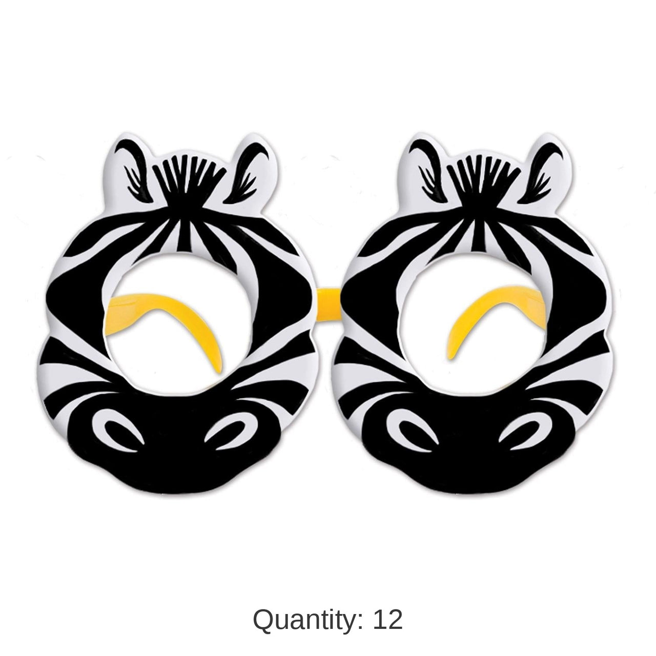 12 Pack Bulk Zebra Glasses