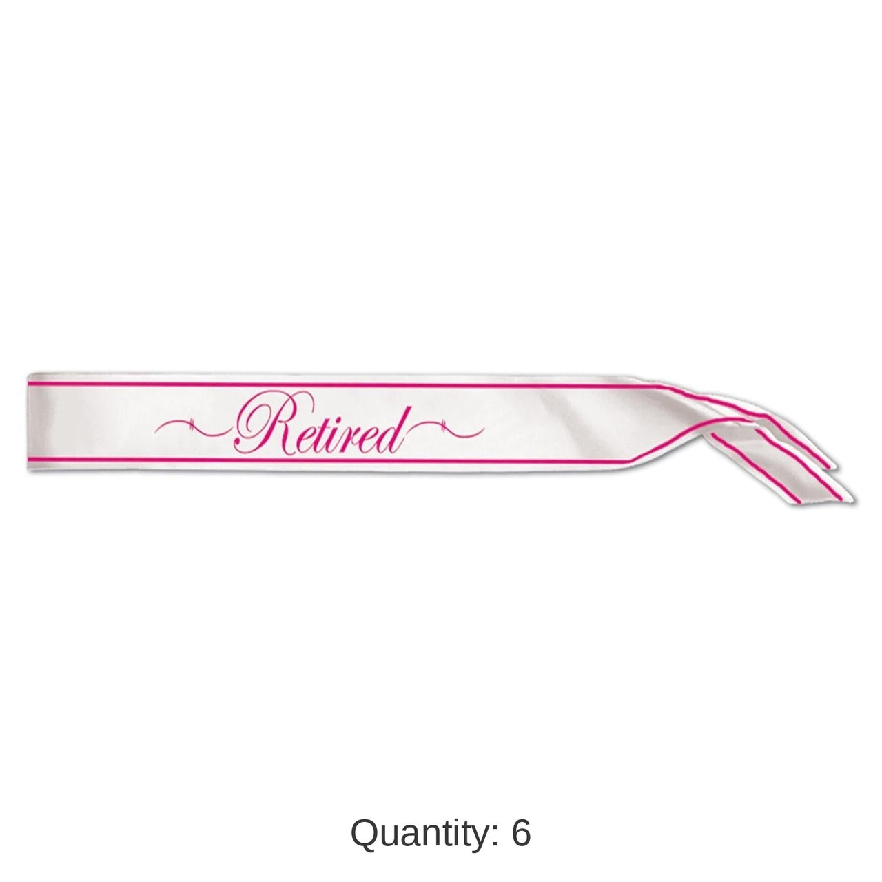 6 Pack Bulk Retired Satin Sash
