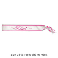 6 Pack Bulk Retired Satin Sash