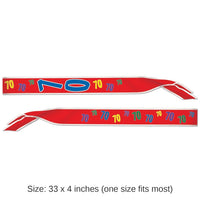 6 Pack Bulk 70th Birthday Party Satin Sash