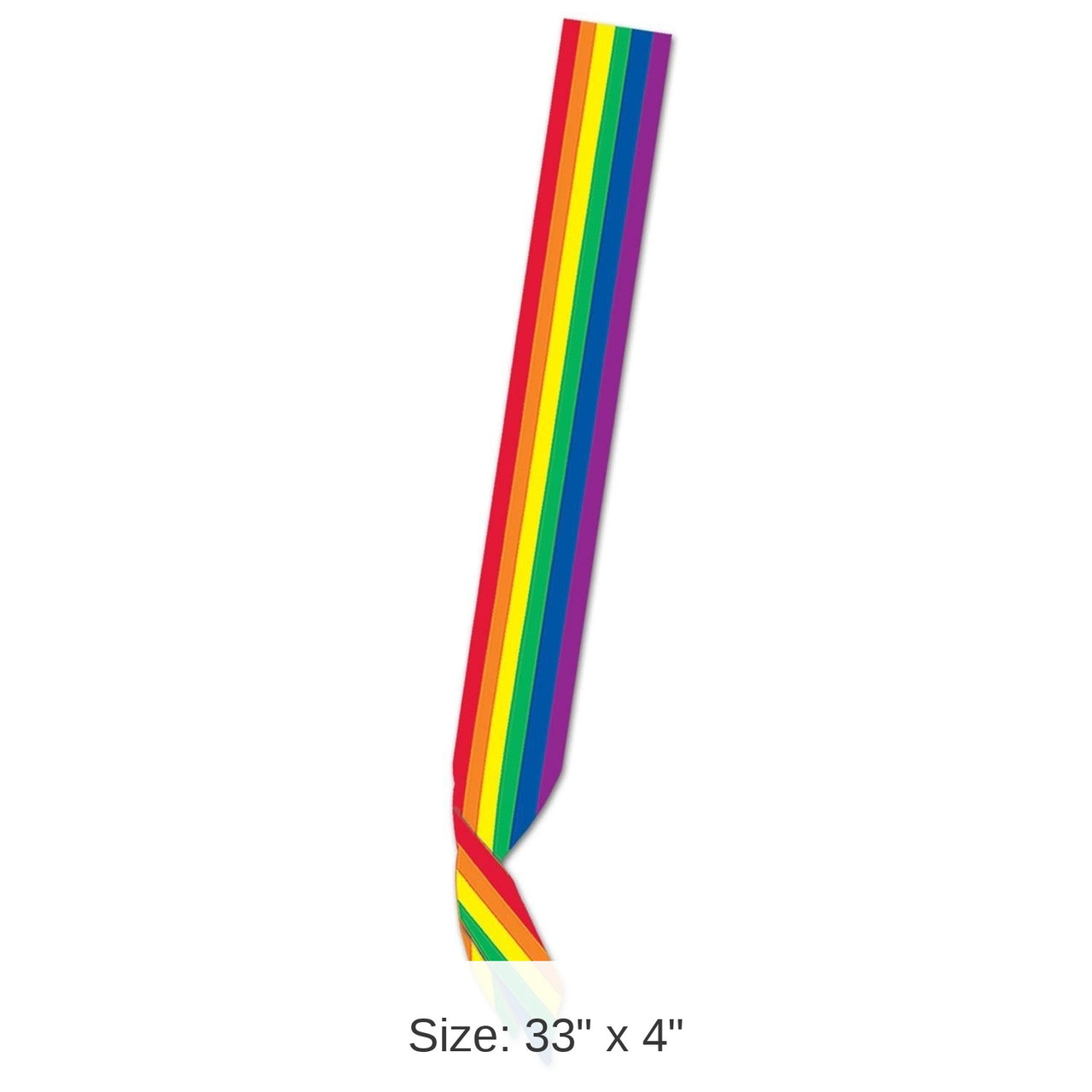 6 Pack Bulk Rainbow Satin Sash