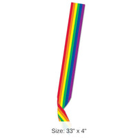 6 Pack Bulk Rainbow Satin Sash