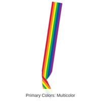 6 Pack Bulk Rainbow Satin Sash