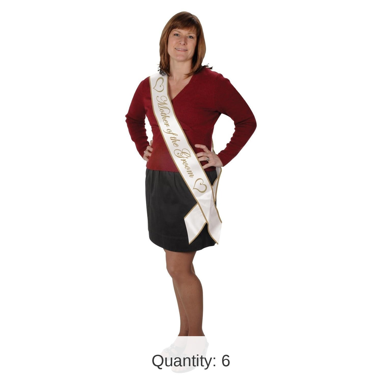 6 Pack Bulk Mother Of The Groom Satin Sash