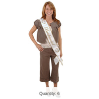6 Pack Bulk Bachelorette Party Bridesmaid Satin Sash